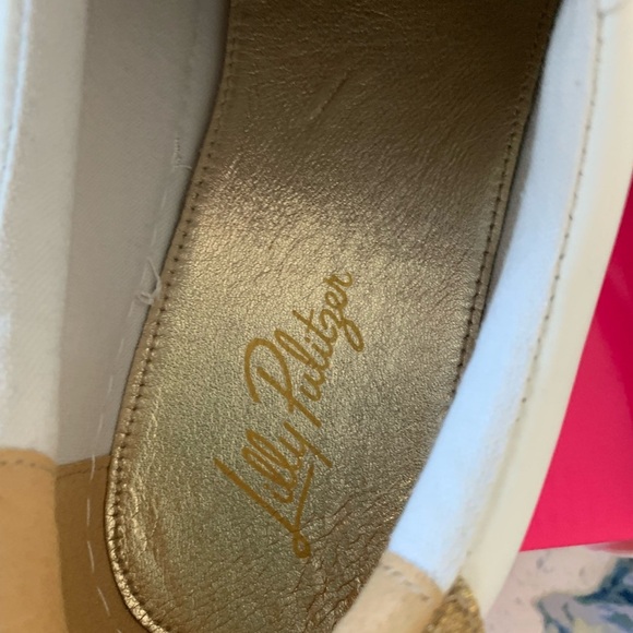 Lilly Pulitzer Lux Hallie Sneakers in Resort White 9M - Picture 4 of 11